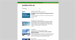 Desktop Screenshot of landberichte.de